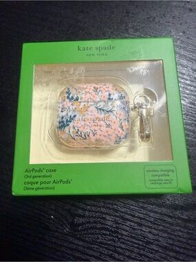 Kate spade 3rd gen air pods case floral pattern new in box
